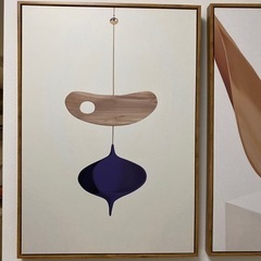 お洒落な絵　40×60 2個セットの画像