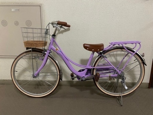 美品ジュニアシティサイクル２４インチ