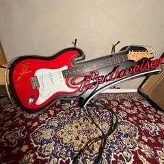 バドワイザー ビンテージ ギターネオンサイン