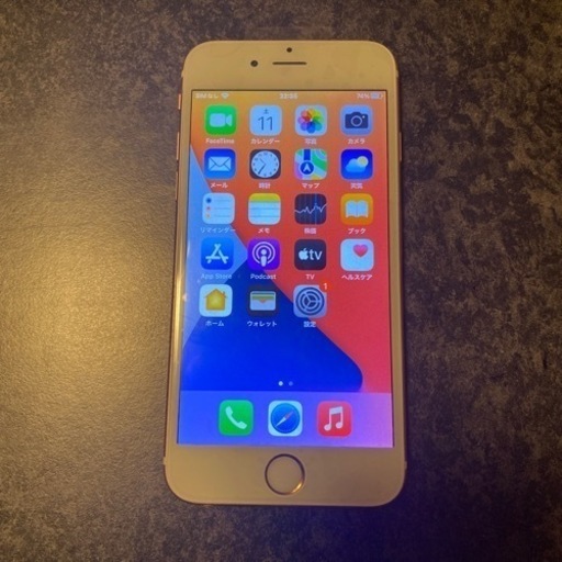 バッテリー100％iPhone 6s 128G simフリー ローズゴールド