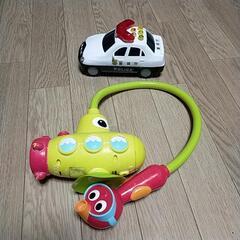 パトカー（動作確認済）、電動シャワー（ジャンク品）