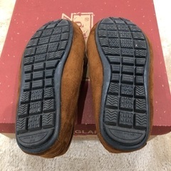 数回着用GUキャメルモカシンシューズ☆21センチの画像
