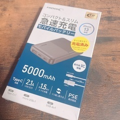 （条件ありで無料）モバイルバッテリー