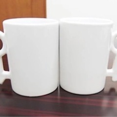 昇華印刷用のカップルマグカップ♂︎♀︎