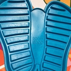 【値下】③ Sanni Shoo / Shoo.pad 未使用品 知育 シューズマット フロアマット 靴トレイ 乾燥と汚れキャッチャーマット サイズS (米国靴サイズ1歳まで) ブルーの画像