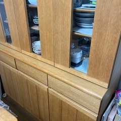 食器棚　二段セットの画像