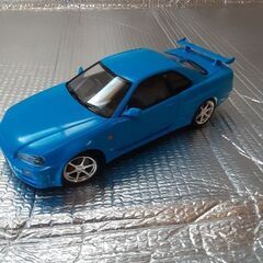 ⚠️組み立て済⚠️スカイラインR34プラモデル