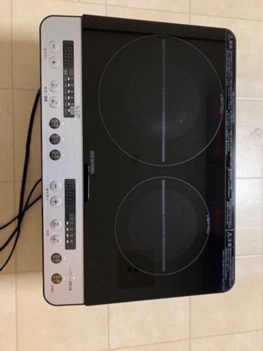 取引確定アイリスオーヤマ　IHヒーター　2ロIHコンロ IHK-W12SP-B