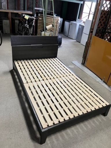 セミダブルベッド　枠　マット　セット