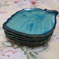 葉っぱ　お皿5枚セットの画像