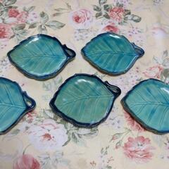 葉っぱ　お皿5枚セットの画像