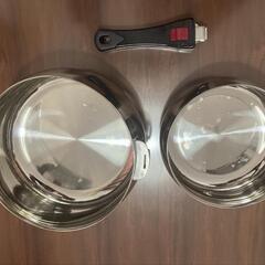 【決まりました】新品未使用品取手が取れる鍋セットの画像