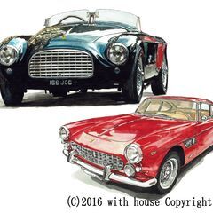 GC-389 Ferrari166MM/250GT 限定版画 直...