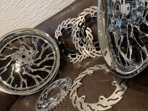 RCコンポーネンツ　メッキホイール　スプロケット　モトマスターブレーキディスク