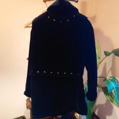 高級ベルベットベスト付きコート　再値下げの画像
