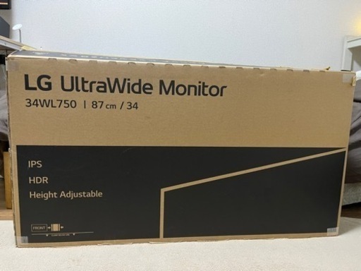 34インチ　ウルトラワイドモニター　LG 34WL750-B
