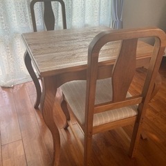 【取引済】1〜2人掛け用ダイニングテーブルセット