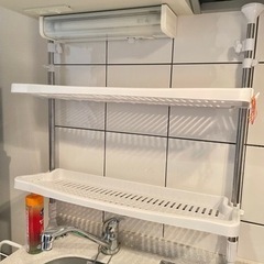 【無料】突っ張り棚（水切り棚、キッチン収納）