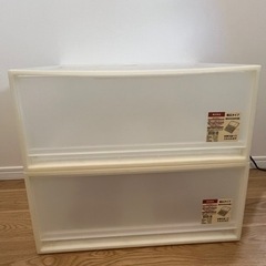 【無印良品】衣装ケース×2の画像