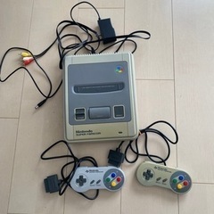 スーパーファミコン　本体とカセット