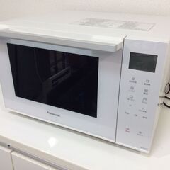 (2/23受渡済)JT6165【Panasonic/パナソニック オーブンレンジ】高年式 2021年製 NE-FS300-W 家電 キッチン ターンテーブル 横開き 使用感有