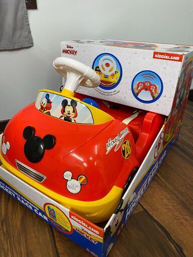 【店頭引き取り限定】キディランド ライドオン レーシングカー 子ども用電動乗用車 ディズニー ミッキーマウス