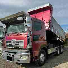 車検付き】日野 プロフィア ダンプ  型式BDG-FS1EKXA　　 最大積載量7,100kg　  シフト7速　走行距離44万km  Lゲート　平成20年式の画像