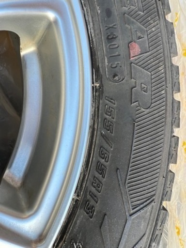 ■スタッドレスタイヤ 4本セット 155/65R13 グッドイヤー ホイール付き■GOODYEAR ICE NAVI 6 アイスナビ6