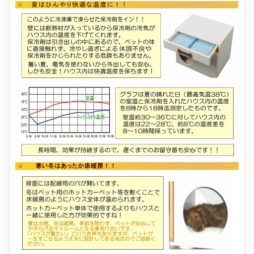 【寒さ対策】ペットハウス【暑さ対策】