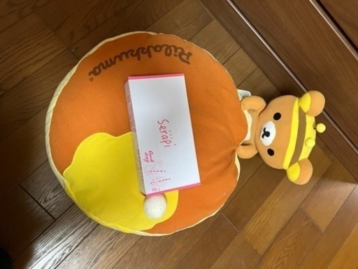 リラクマぬいぐるみ着きましたクッション