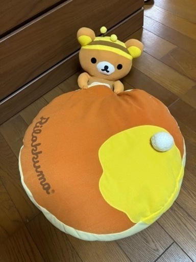 リラクマぬいぐるみ着きましたクッション