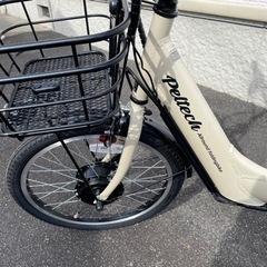 【2月中のみの出品・試乗1回のみ】PELTECH(ペルテック) アルミ折り畳み電動アシスト自転車 20インチ折り畳み外装6段変速【簡易組立必要品】(TDN-212L) ペルテック(Peltech)の画像