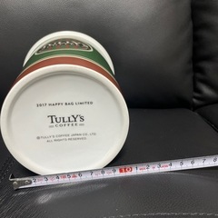 タリーズ　コーヒー　大きな　キャニスター　陶器　入れ物　キッチン用品の画像