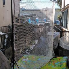 野球の携帯用ティーバッテイング用ネットの画像