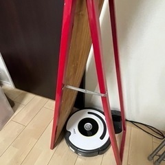 姿見　スタンドミラー　150cm 赤フレームの画像