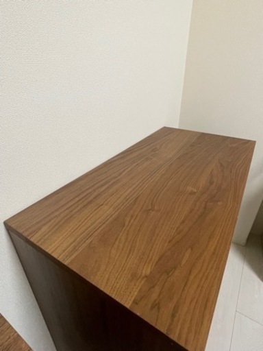 値下げ【無印良品】ウォールナット材 木製チェスト 4段 ②
