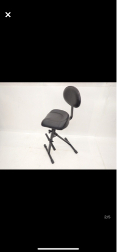 【定価約¥45000】K&M ケーアンドエム  演奏用椅子+バックレスト