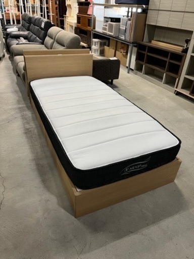 売れてます!! ニトリ 収納付き シングルベッド カイトシリーズ マットレス付き