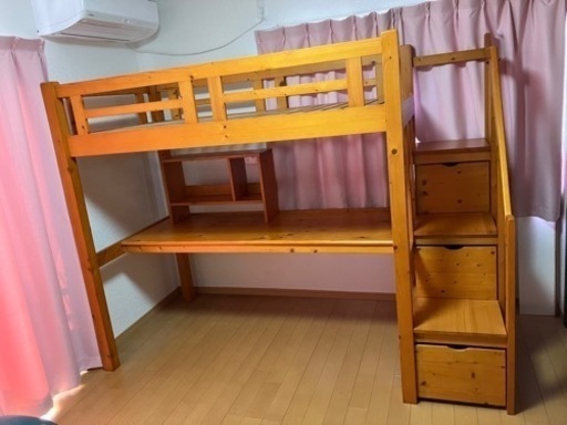 【値下げ】階段付きシステムデスクロフトベット