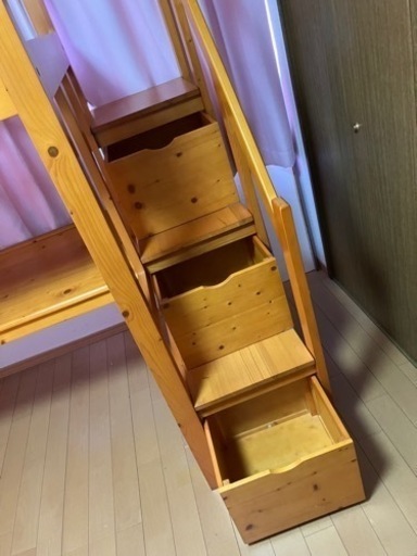 【値下げ】階段付きシステムデスクロフトベット　