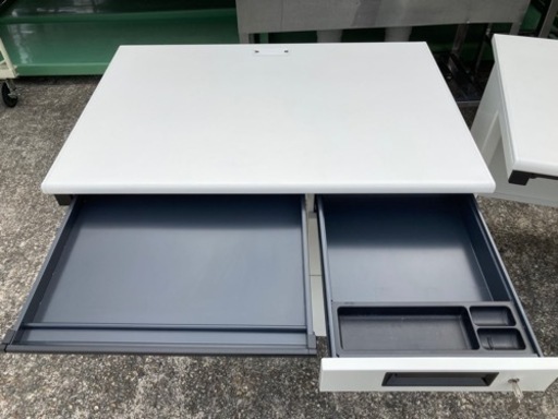 プラス 片袖机 フラットラインシリーズ 幅100cm 中古