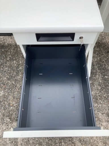 プラス 片袖机 フラットラインシリーズ 幅100cm 中古