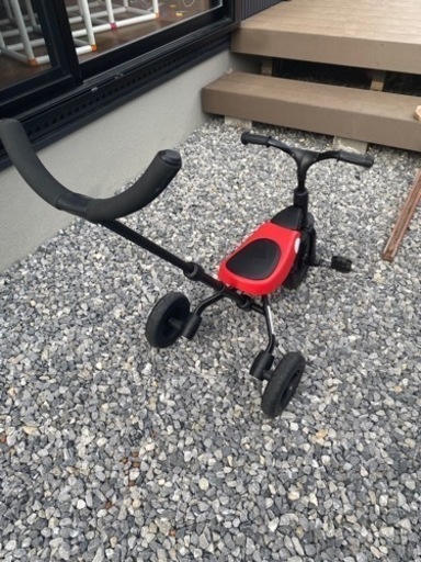 値下げしました！美品⭐︎補助棒付き三輪車