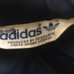交渉可！1974年～ビンテージ adidas アディダス M　ウインドブレーカー OADS-200 濃紺x白 の画像