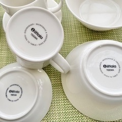 【北欧食器】イッタラ　ティーマ　マグカップ＆ソーサー４ボウル２の画像