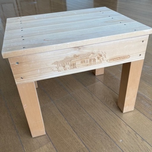 キャンプ用品　木製イス　踏み台