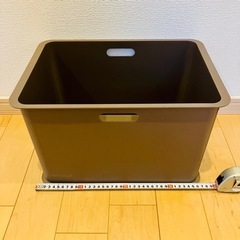 【中古】収納用カゴ　箱　プラスチック