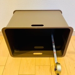 【中古】収納用カゴ　箱　プラスチックの画像