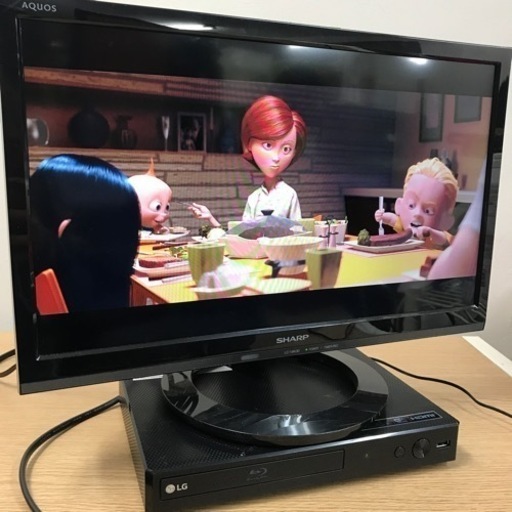 K2302-443 LG DVD/Blu-rayプレイヤー BP350 2019年製 リモコン付(動作確認済) 視聴確認済