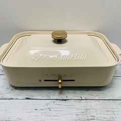 BRUNO コンパクトホットプレート ホワイト 平面 たこ焼き ...